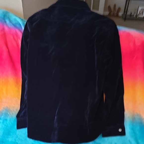 Coofandy Black Velvety Snap Up Short - Picture 4 of 4